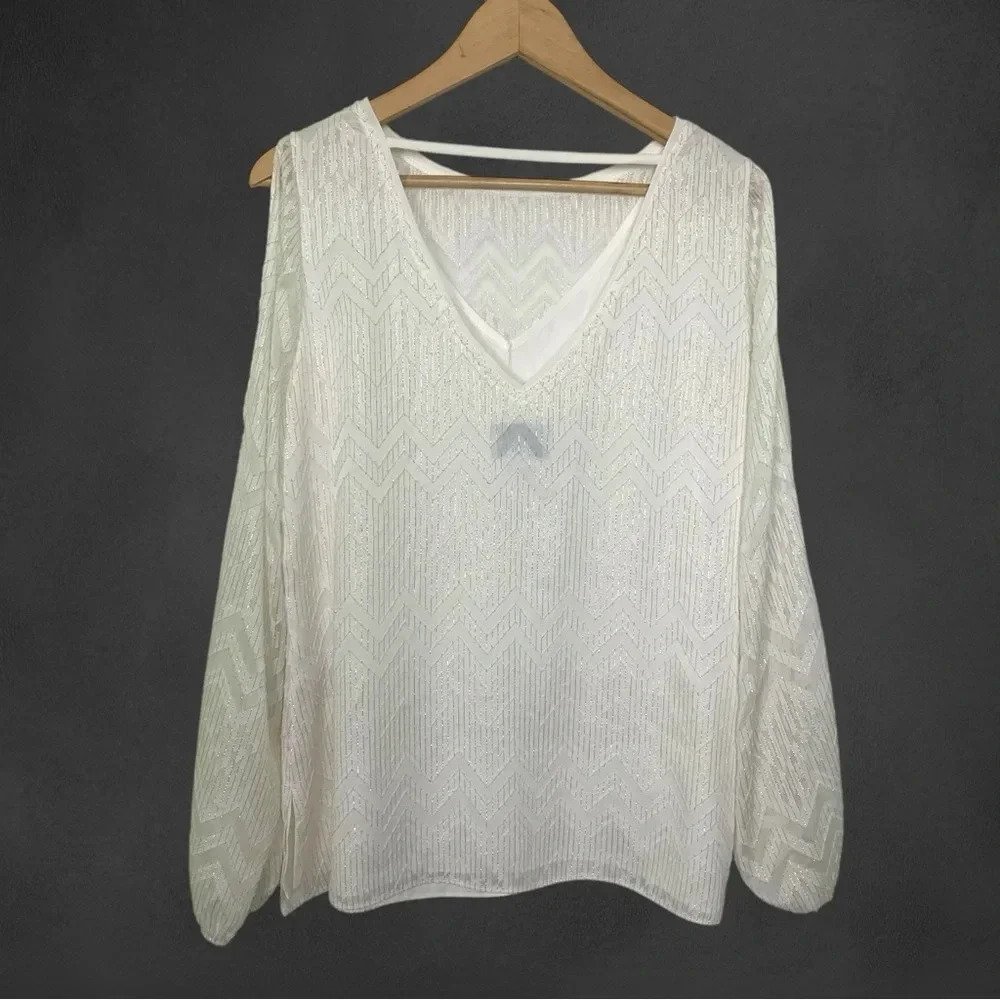 Joseph Ribkoff Chiffon Blouse - Picture 8 of 12
